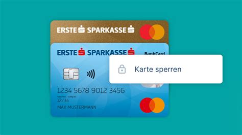 Karten Sperre Erste Sparkasse