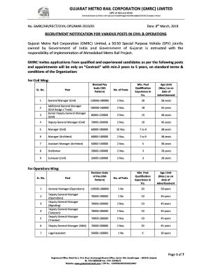 Fillable Online Gujarat Metro Rail Corporation Limited Fax Email Print