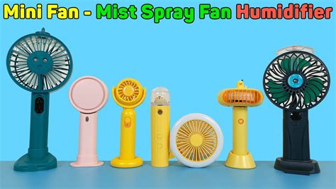 Mini Handheld Fan Mist Spray Fan And Humidifier Portable Strong Wind