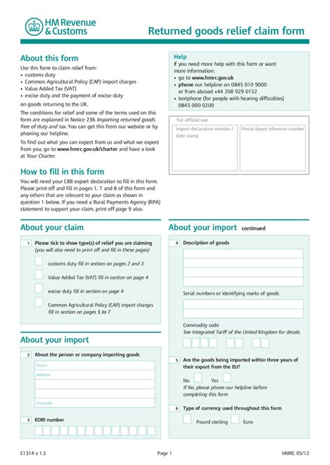 Fill - Free fillable HM Revenue & Customs PDF forms