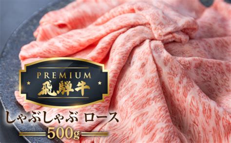 最飛び牛 飛騨牛 ロース しゃぶしゃぶ 500g 5等級 A5 牛肉 和牛 ブランド牛 プレミアム ごちそう 贅沢飛騨牛 肉の沖村 岐阜県