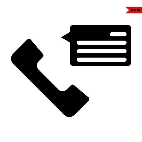 Cell Phone With Speech Bubble Glyph Icon 24756341 Vector Art At Vecteezy