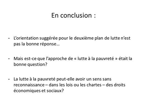 Deuxième plan de lutte à la pauvreté et à l exclusion sociale De quoi