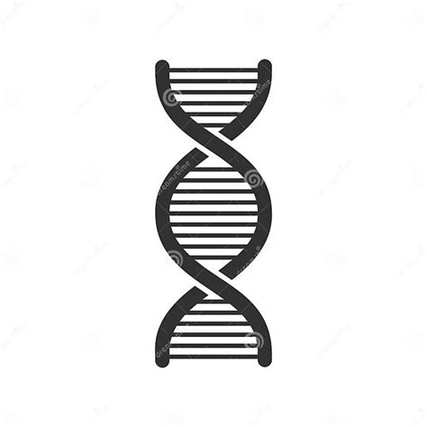 Dna Icon Modern Simple Flat Dna Sign Isolated Business Internet Concept Stock Illustration