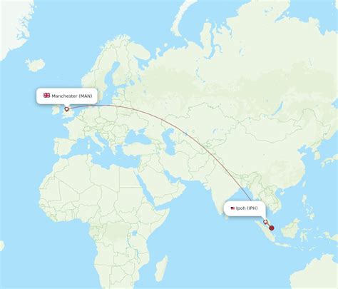 All Flight Routes From Ipoh To Manchester IPH To MAN Flight Routes