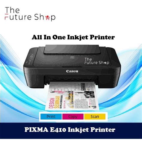 Canon Pixma E410 Ink Efficient 3 In 1 Inkjet Printer Print Scan