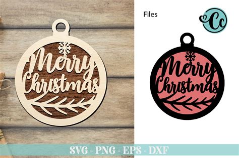 Merry Christmas Svg Laser Cut Files Graphic By Crazy Craft · Creative