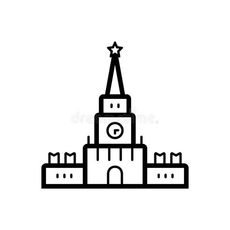 Kremlin Icon Vector From Travelling Collection. Thin Line Kremlin ...