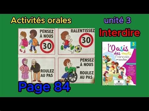 Activit S Orales Interdire Aep L Oasis Des Mots Page Unit