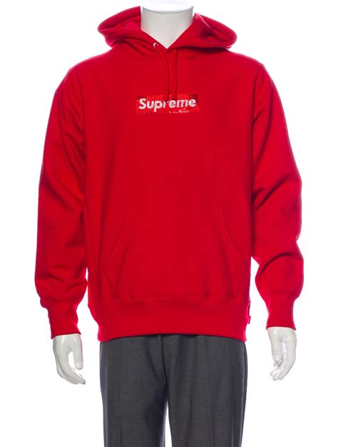 Supreme Box Logo Hoodie Red Sweatshirts And Hoodies Clothing Wspme33468 The Realreal