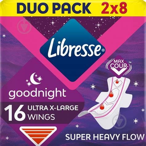 ᐉ Прокладки гигиенические Libresse Ultra Goodnight Extra Large ночные с ...
