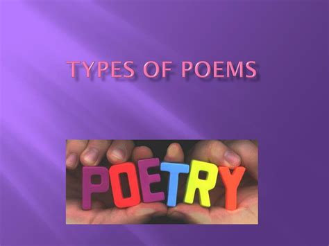 Ppt Types Of Poems Powerpoint Presentation Free Download Id 2221601