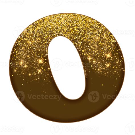 Half Gold Glitter Alphabet 16691596 PNG