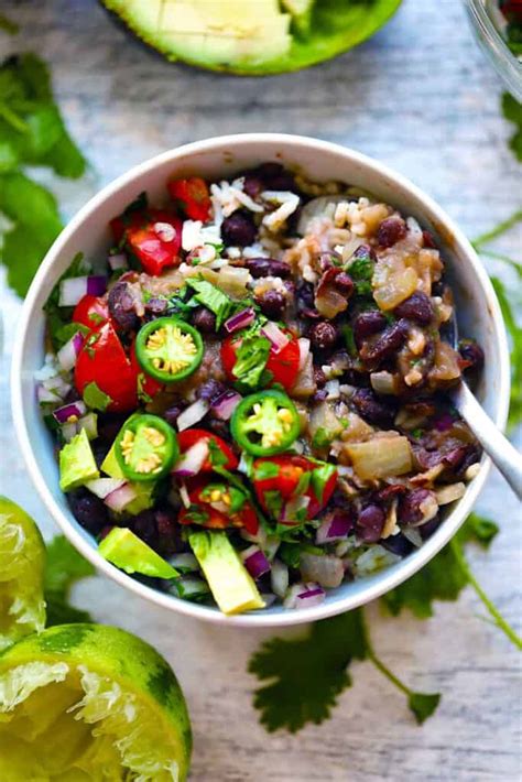 Easy 20 Minute Black Beans And Rice Bowl Of Delicious