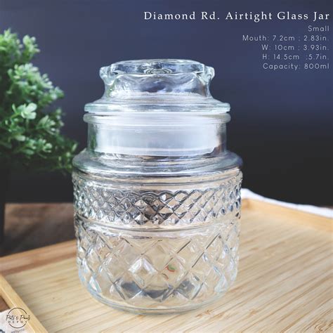 Diamond Airtight Glass Jar Shopee Philippines