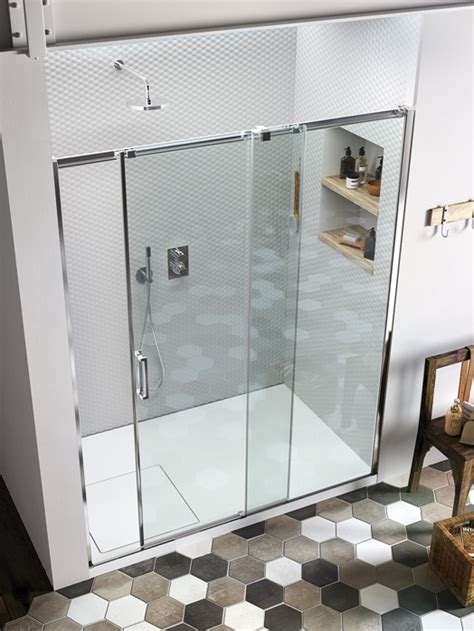 Cabine De Douche Avec Porte Coulissante DN VismaraVetro