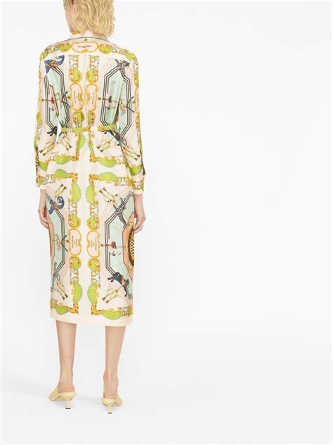 Tory Burch Baroque Print Silk Shirt Dress Farfetch