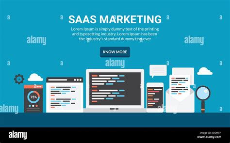 Software As A Service Concept Saas Marketing Digital Product