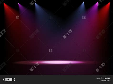 3d Stage Lights On Black Background Image & Photo | Bigstock