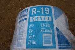 R-19 Insulation - new roll - Lee Real Estate & Auction Service