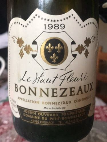 Joseph Ouvrard Le Haut Fleuri Bonnezeaux Vivino US