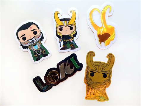 Loki Sticker Pack 5 Stickers Loki Stickers Loki Series - Etsy ...