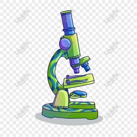 Cartoon Microscope, Cartoon Microscope, Experiment, The Observation PNG Hd Transparent Image And ...