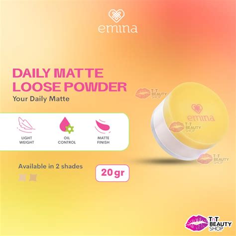 Jual Emina Daily Matte Loose Powder Gr Bedak Tabur Shopee Indonesia