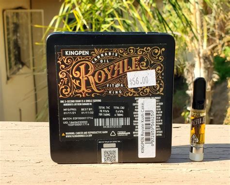 Kingpen Royale Live Resin Cartridge Review Delicious And Potent