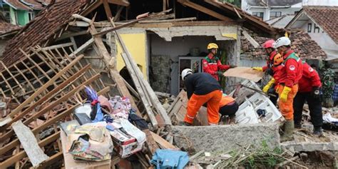 Bnpb Update Korban Jiwa Gempa Cianjur Orang Merdeka