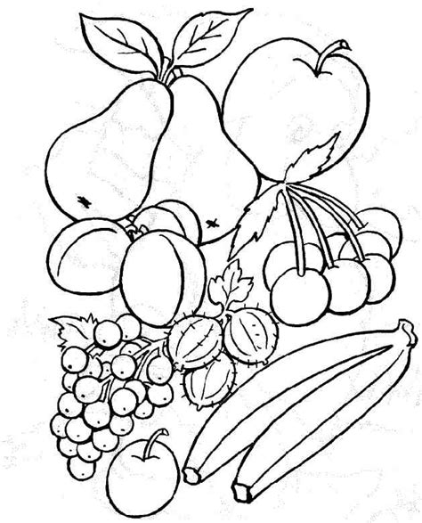 Coloriage Fruits Et L Gumes Maternelle