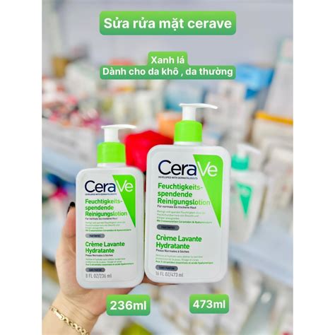 Sữa Rửa Mặt Cerave Hydrating Facial Cleanser Màu Xanh Lá 355ml Shopee Việt Nam