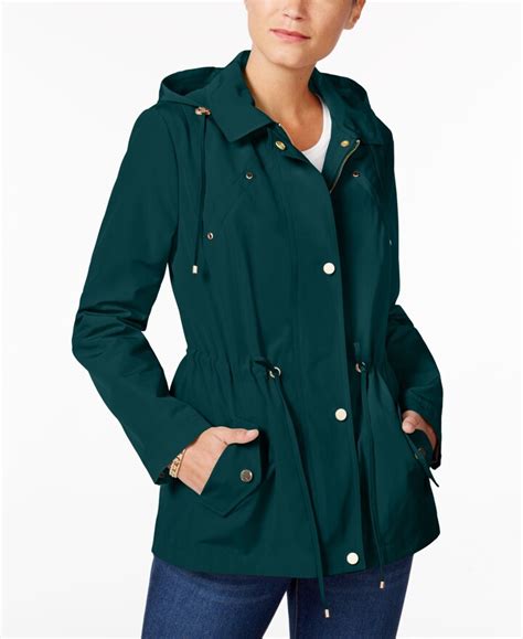 Charter Club Water Resistant Hooded Anorak Jacket Created For Macys Shopstyle Raincoats