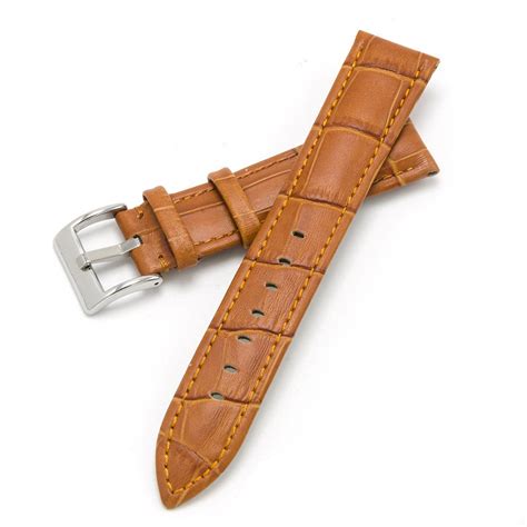 MEGALITH Leather Watch Band Top Calf Grain Genuine Leather Watch Strap