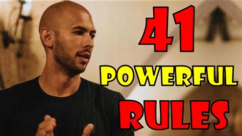 Andrew Tate 41 Rules For Achieving Top Tier Success As A Man