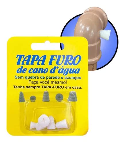 Tapa Furo Tubo Pvc Cano Agua 5 Medidas 6 8 10 Reparo Facil MercadoLivre