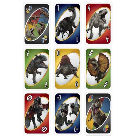 Juego De Cartas UNO Jurassic World 3 Mattel Games Uno El Corte