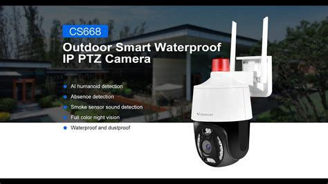 Vstarcam Intelligent Waterproof Pan Tilt Full Color Camera Cs Youtube