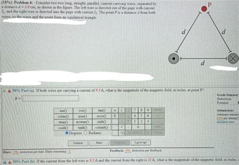 Solved P 18 Problem 4 Consider Two Two Long Straight Chegg