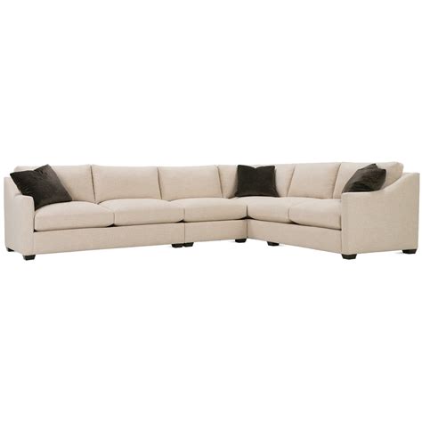 Rowe Bradford Transitional Sectional Sofa with Loose Back Pillows | Sprintz Furniture ...