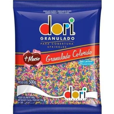 GRANULADO COLORIDO DORI 500G Sul Doces