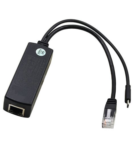 Poe Splitter Gigabit V Micro Usb Power And Ethernet To Raspberry Pi