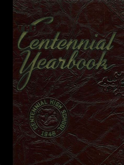 Reprint 1948 Yearbook Centennial High School Pueblo Colorado