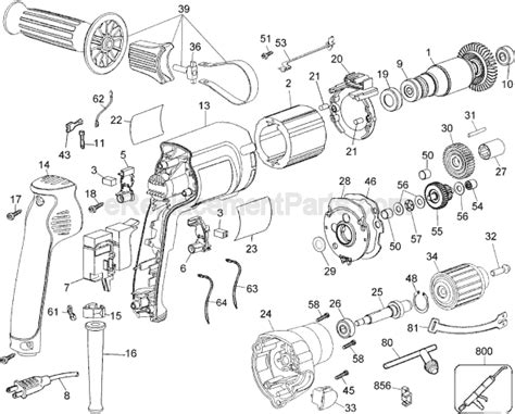 Dewalt Dw235g Parts List And Diagram Type 1