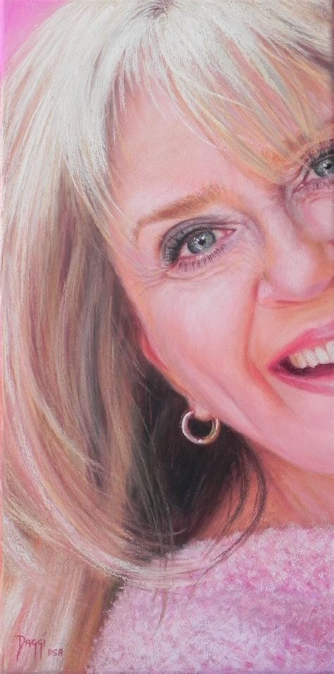 Daggi Wallace Work Detail Carolyn Portrait Portraiture Pastel