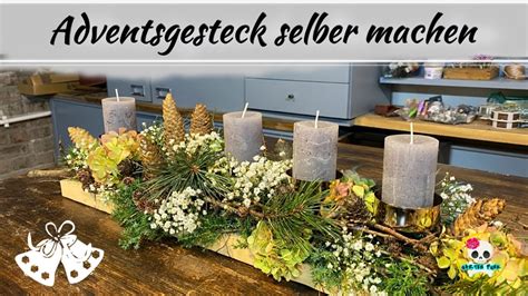 DIY Adventsgesteck Einfach Selber Machen Weihnachtsdeko