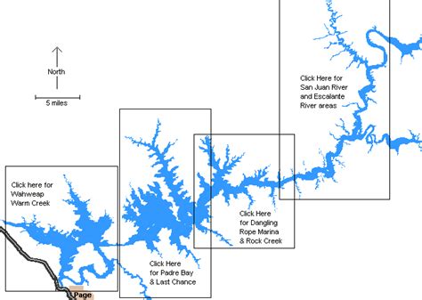 Map Of Lake Powell Marinas Island Maps