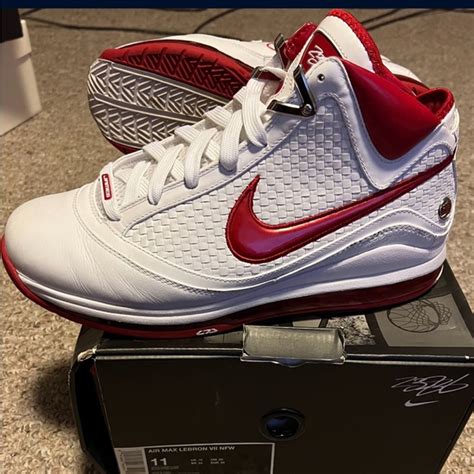 Nike Shoes 20 Air Max Lebron 7 Nfw White Varsity Red Poshmark