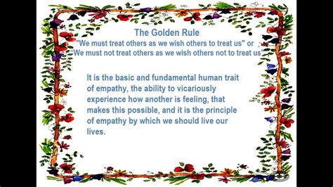 The Golden Rule The Simplest Best Universally Atopted Moral Rule