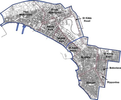 The City Of Port Phillip Showing Suburbs Download Scientific Diagram